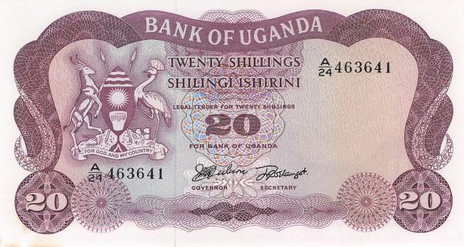 Uganda 20 Shilling 1966 p.3